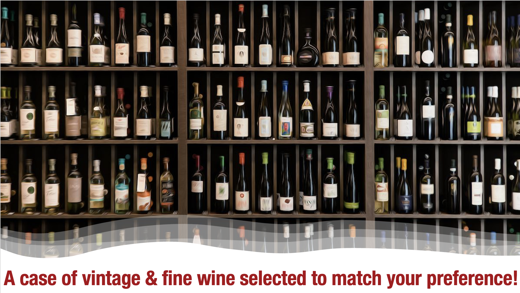 A case of wine from Martin Lawson's personal cellar
